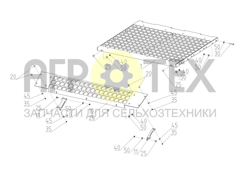 Чертеж Установка щитов (2650.58.00.550)